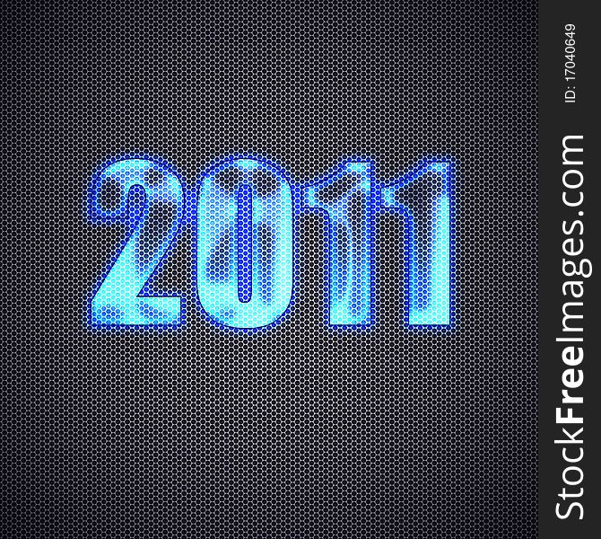 Happy new year 2011. High resolution 3d illustration. Calendar.
