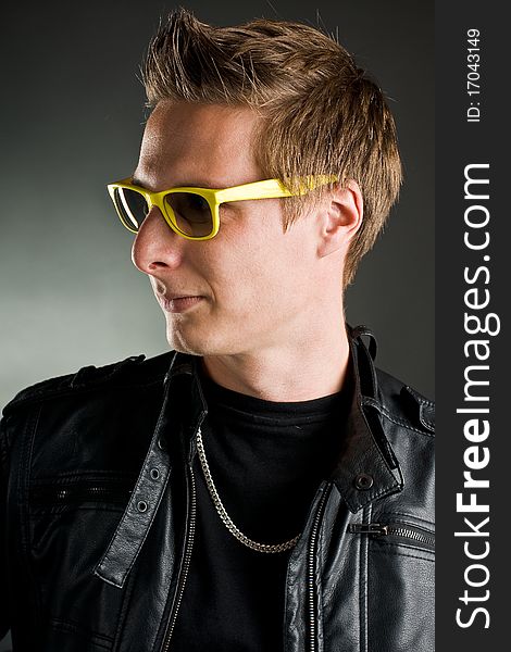 Man With Yellow Sunglasses