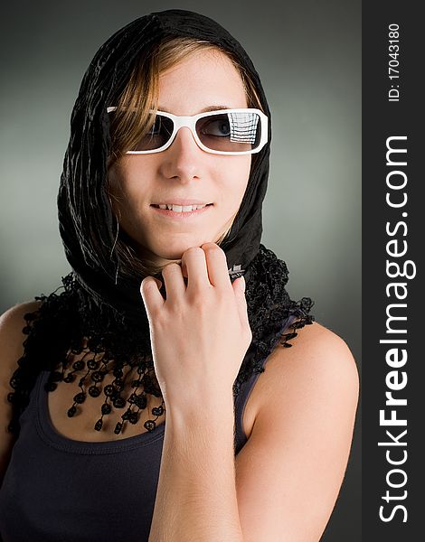 Portrait Of A Woman With Sunglasses