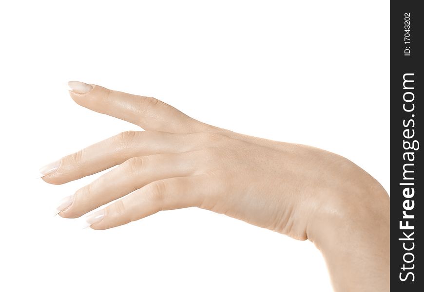 Gesturing of woman hand. Skin-care. Female arms. Gesturing of woman hand. Skin-care. Female arms