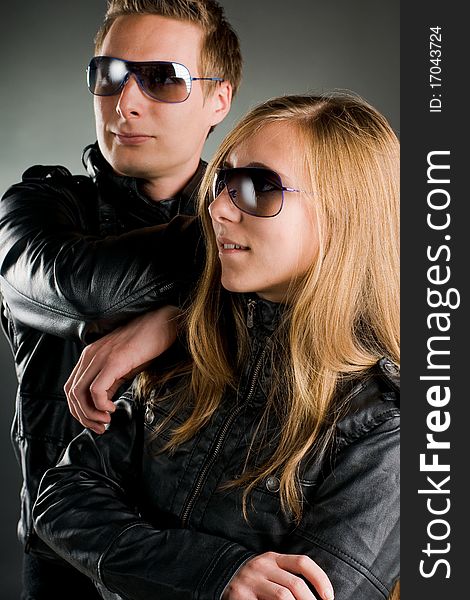 Couple With Leather Jackets