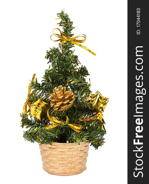 Decorated fir tree