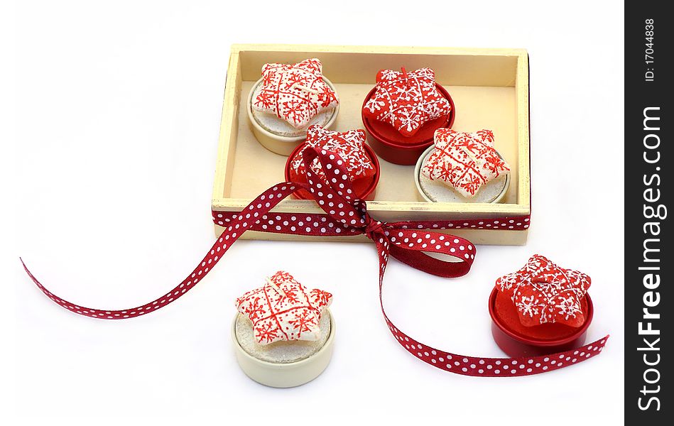 Wooden Box With Candles