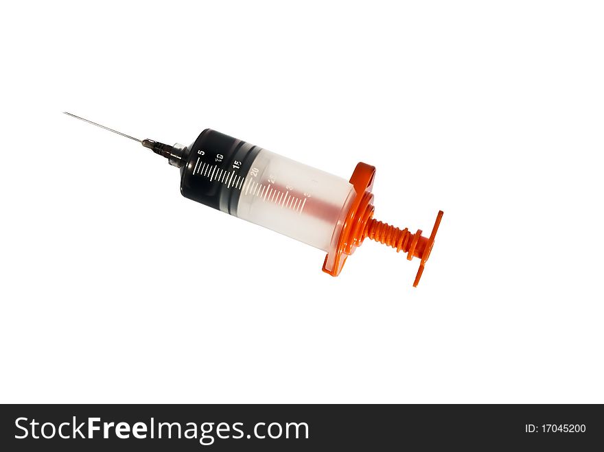 Syringe with ink