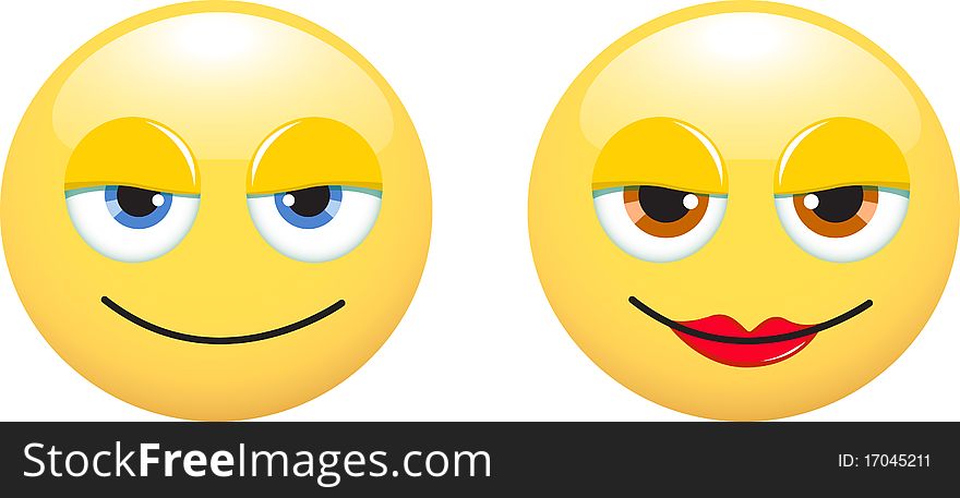 Smileys Man And Woman