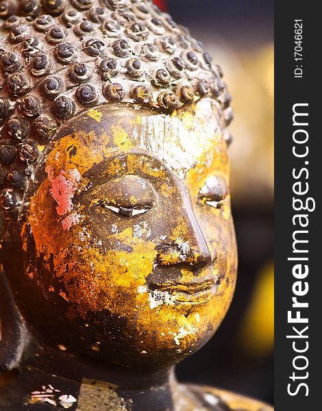 Buddha statue in the temple,thailand