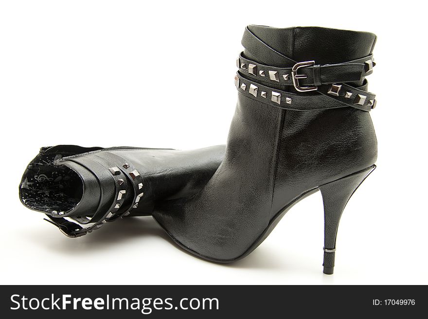 Elegant black lady shoes