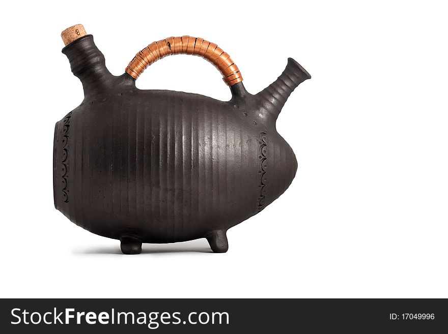 Decorative Clay Jug