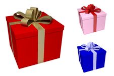 Colored Giftboxes Royalty Free Stock Photo Colored Giftboxes Royalty Free Stock Photo