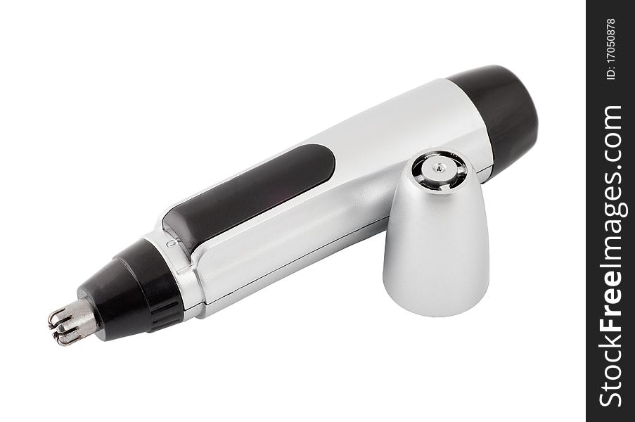 Hair trimmer on a white background