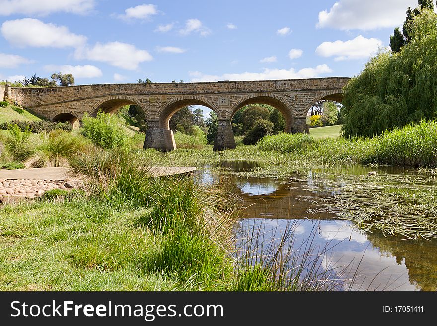 Convict built bridge in Tasmania, the oldest in Australia. Convict built bridge in Tasmania, the oldest in Australia.