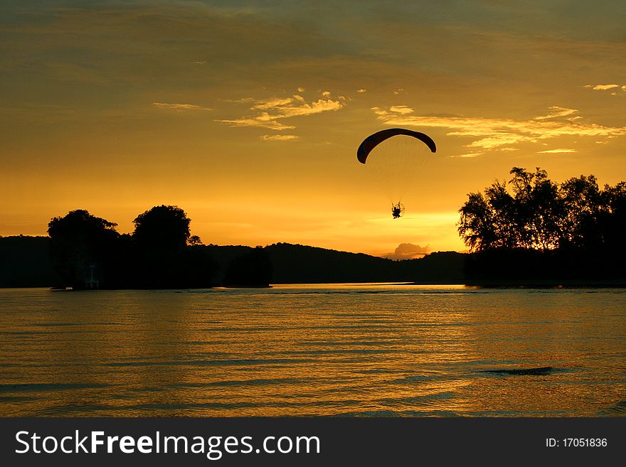 Sunset On The Andaman Coast. Krabi Province. Sunset On The Andaman Coast. Krabi Province.