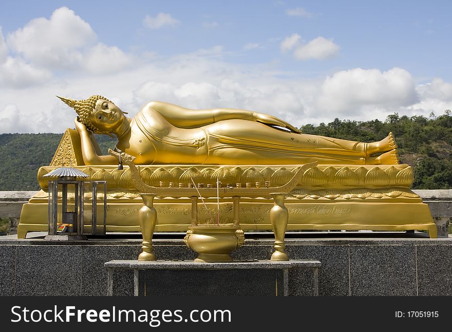 Reclining Buddha in  Hua Hin, Thailand