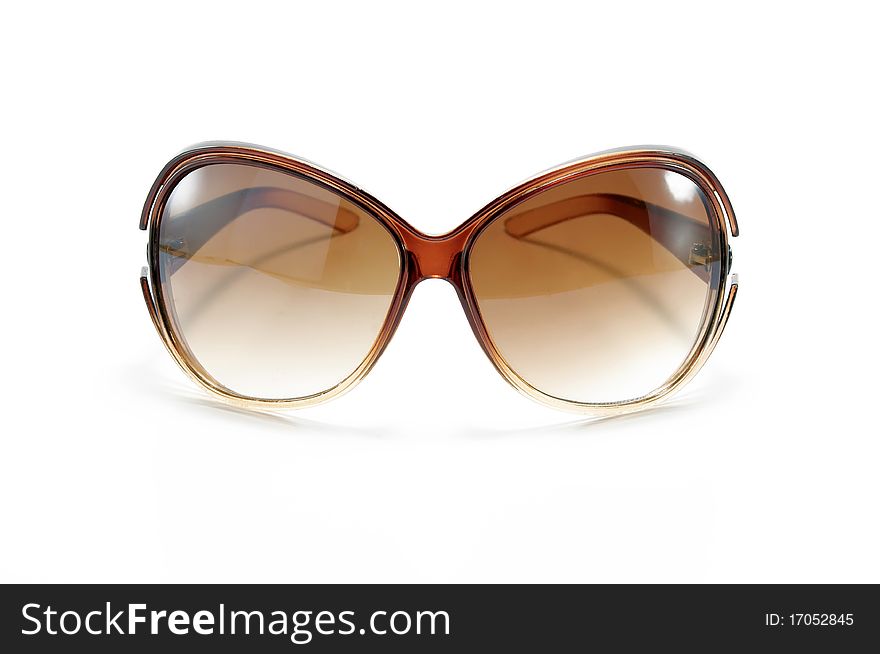 Stylish sunglasses isolated on white background  with clipping path