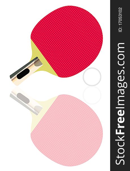 This image represents a ping-pong set drawing