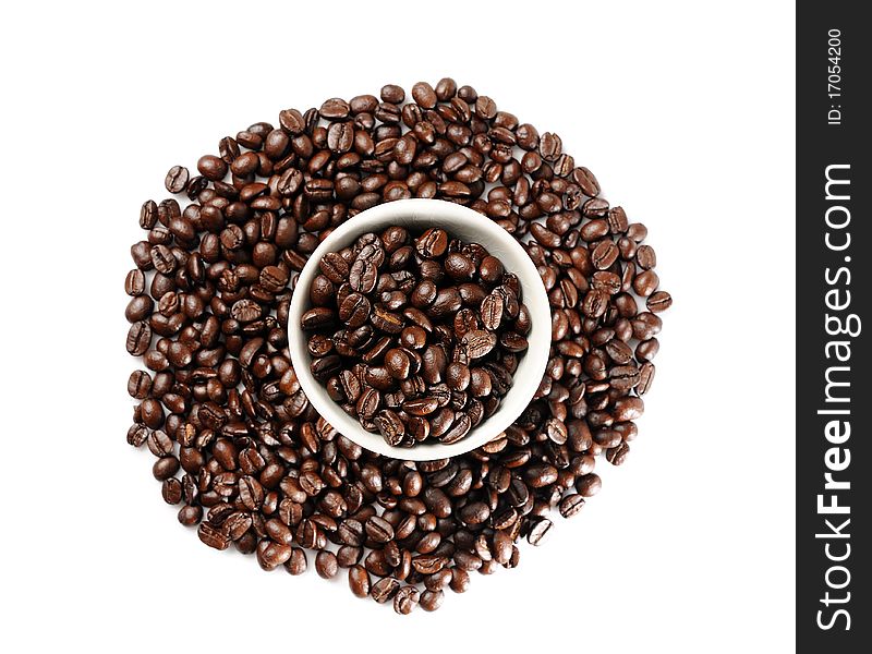 Coffee Beans In A Cup