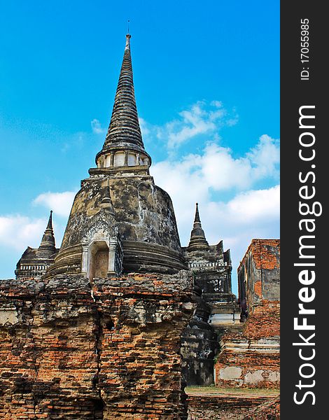 Ancient Pagoda-Ayutthaya Thailand