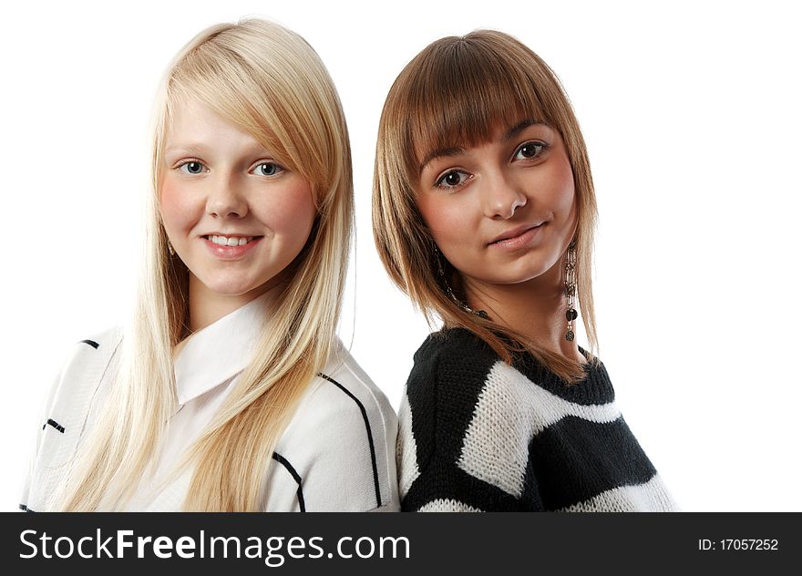 Portrait two girls