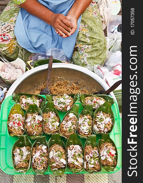 Thai Style Food In Floating Market