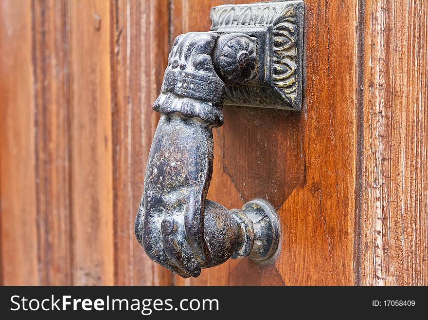 Door Hardware In The Form Of Hand