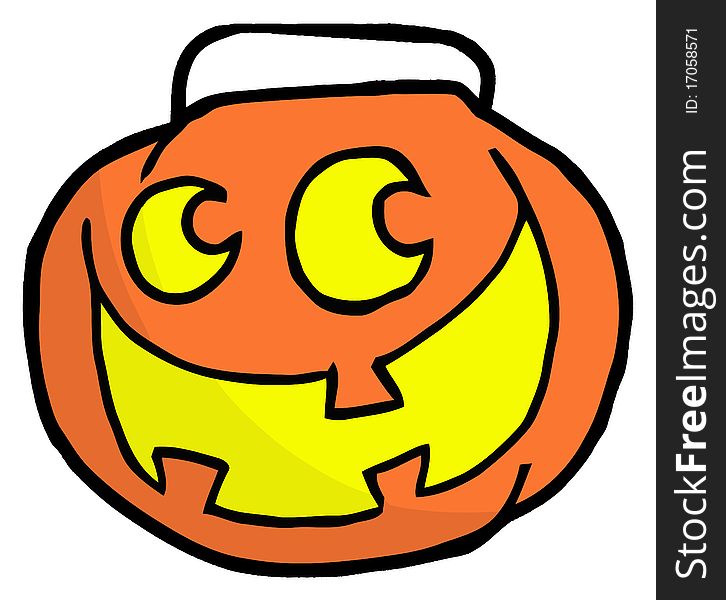 Happy Jack O Lantern Pumpkin