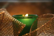 Christmas Candle Royalty Free Stock Images