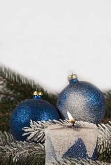 Blue Christmas Balls Stock Photography Blue Christmas Balls Stock Photography