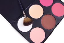 Make-up Brush On Eyeshadows Palette, Stock Images Make-up Brush On Eyeshadows Palette, Stock Images