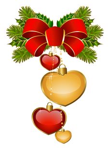 Christmas Ball With Bow Stock Photography Christmas Ball With Bow Stock Photography