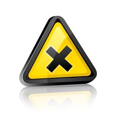 Hazard Warning Sign With Irritant Symbol Stock Photo Hazard Warning Sign With Irritant Symbol Stock Photo