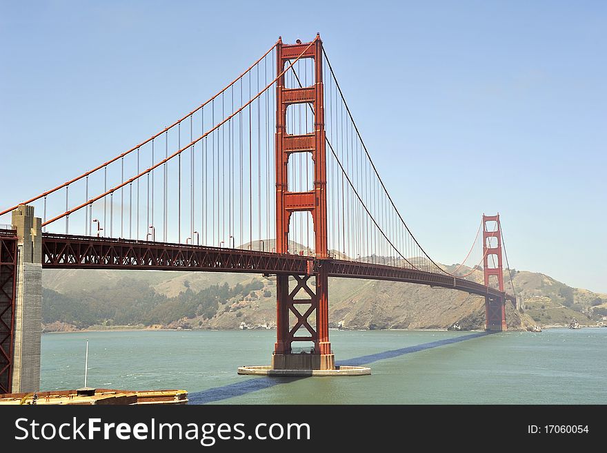 Pictures made ​​in san francisco golden gate bridge