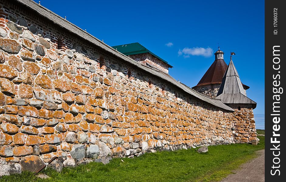 Towers And Wall Of Solovetsky Orthodox Monastery