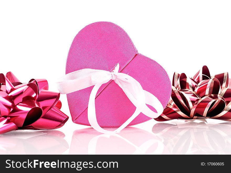 Heart Shaped Gift Box with Bows