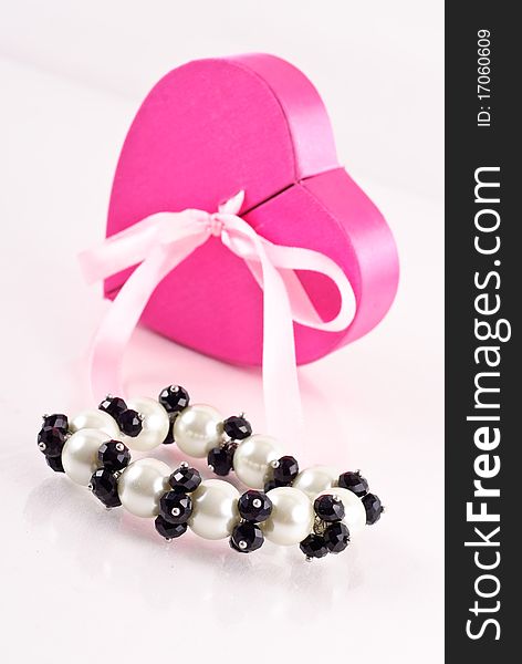 Black Onyx and Pearl Bracelet