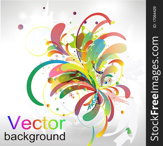 Abstract vector colorful background