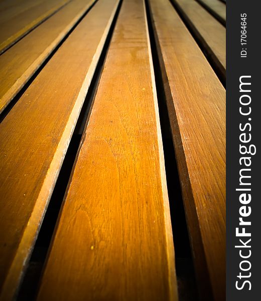 Perspective of wooden line floor texture vertical background