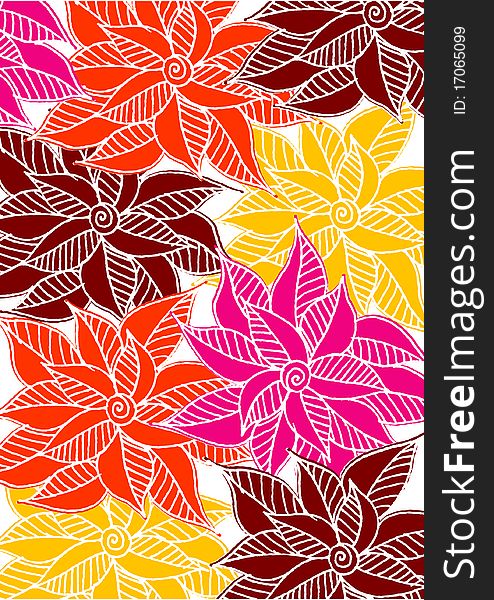 Abstract floral greeting design can be use for background or invitation. Abstract floral greeting design can be use for background or invitation