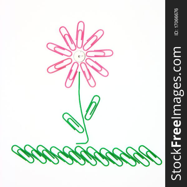 Flower From Paper Clips