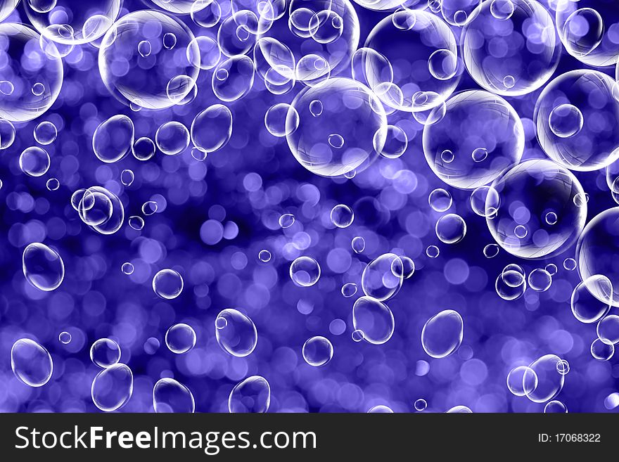 Abstract blue background from bubbles. Abstract blue background from bubbles
