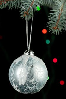 Christmas Ball On The Christmas Tree Stock Photo Christmas Ball On The Christmas Tree Stock Photo