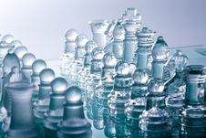 Transparent Glass Chess Stock Images Transparent Glass Chess Stock Images