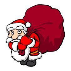 Santa Claus With Big Sack Stock Image Santa Claus With Big Sack Stock Image