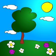 Summer Landscape Royalty Free Stock Photo Summer Landscape Royalty Free Stock Photo