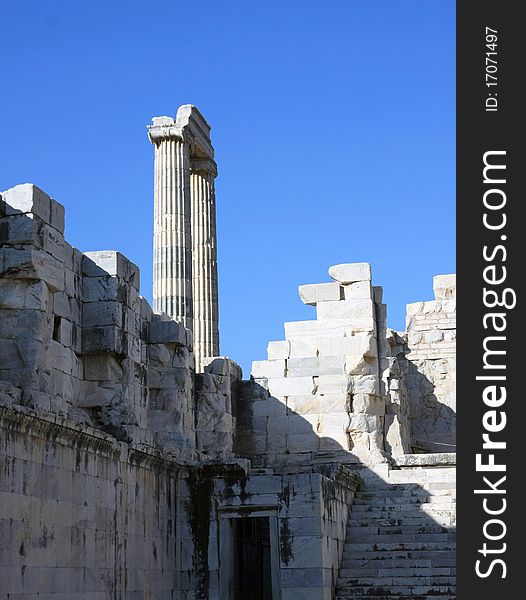 A View Of  Temple Of Apollo, Aydin, Turkey.