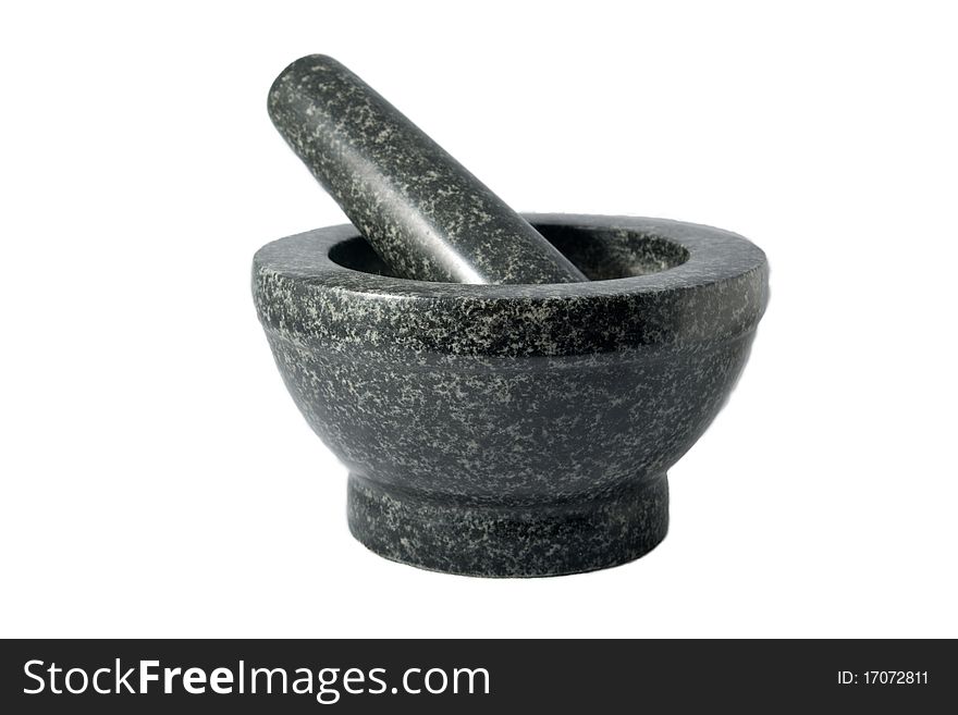 Mortar on a white background. Mortar on a white background