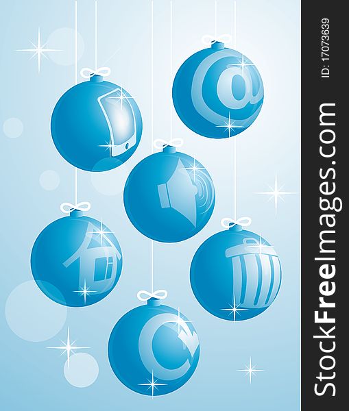 New Year Balls-icons