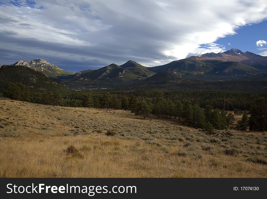 Scenic view in Rocky Mountain National Park. Scenic view in Rocky Mountain National Park