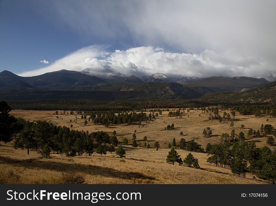 Scenic view in Rocky Mountain National park. Scenic view in Rocky Mountain National park