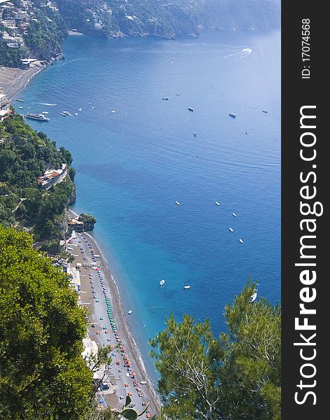 View On The Beach On The Amalficoast