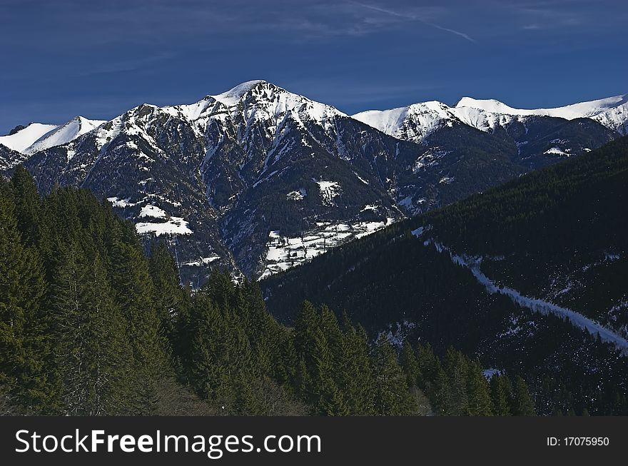Breathtaking panorama in austrian alps. Breathtaking panorama in austrian alps